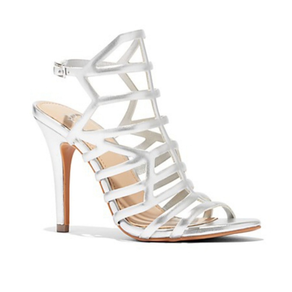 Brand new Silver sandal heels